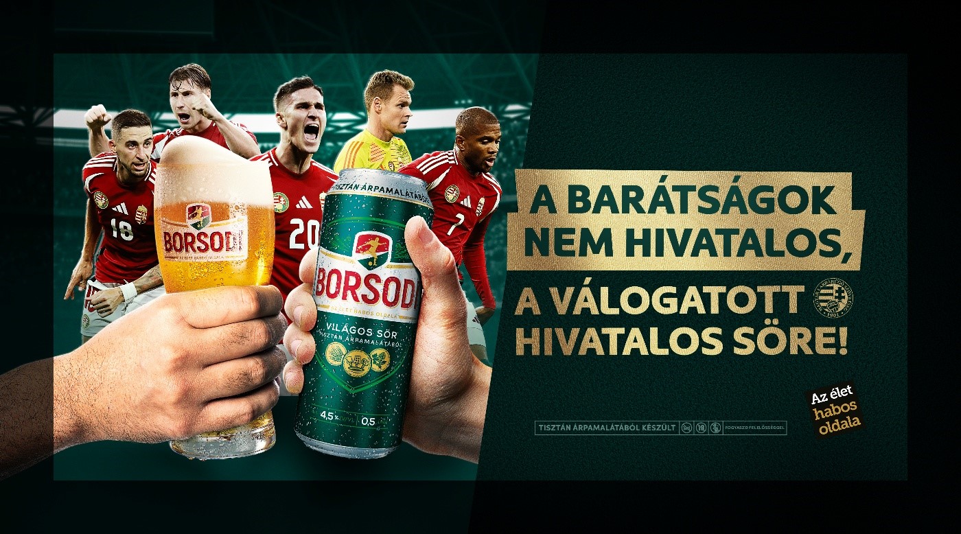Újra együtt a csapat: Ismét a Borsodi a hazai férfi futballválogatott hivatalos söre
