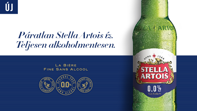 Teljesen alkoholmentes és páratlan ízvilágú: itt az új Stella Artois 0.0%